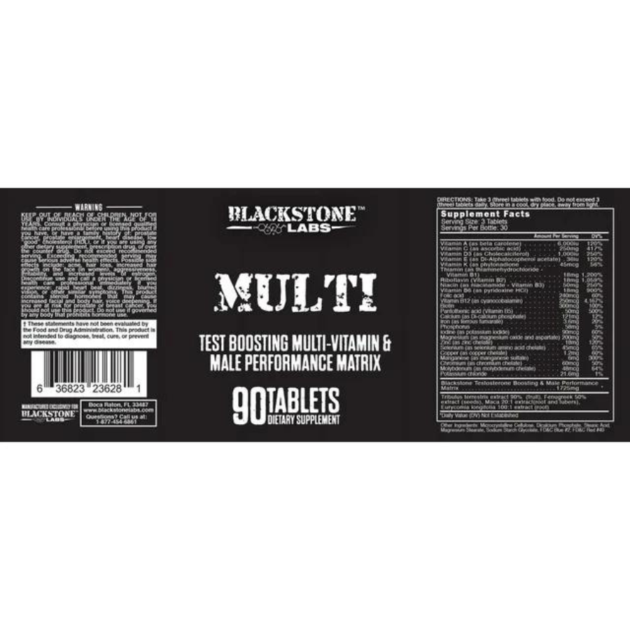 : Blackstone Labs Multi (All Inclusive Multi Vitamins for Men and Women) 90 Tabs