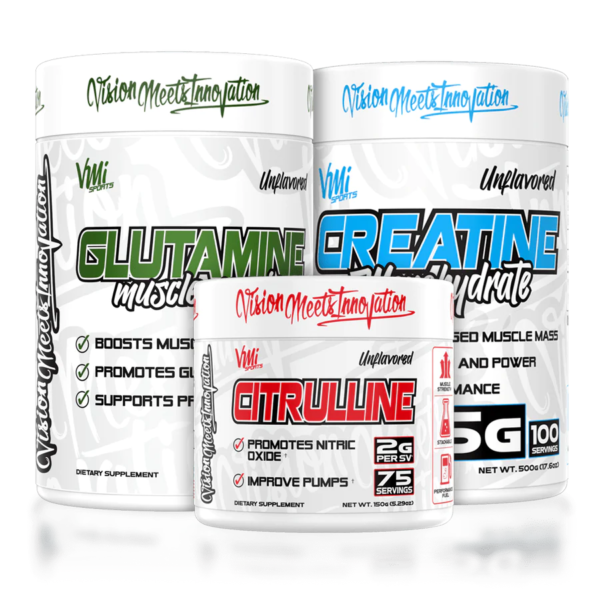 BIG 3 ESSENTIAL STACK: CREATINE, GLUTAMINE, & CITRULLINE