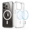Acrylic Magnetic TPU Phone Case for iPhone 15, 15 Pro, & 15 Pro Max, Wireless Charging