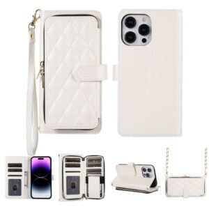 IPhone 16 Wallet Case: Leather Flip, Card Holder, Shockproof Lanyard