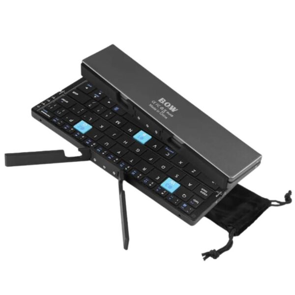 Wireless Folding Keyboard: 3-in-1 for iPhone, iPad & Tablets