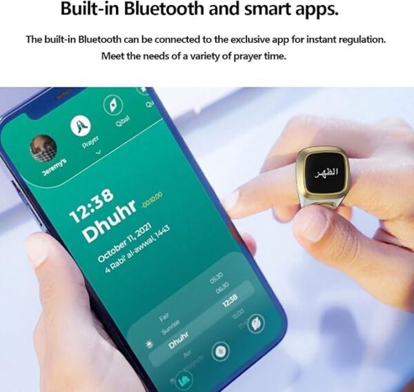 Smart OLED Touch Screen Ring – Compatible with Android & iOS, 30-Day Standby Battery