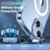 Acrylic Magnetic TPU Phone Case for iPhone 15, 15 Pro, & 15 Pro Max, Wireless Charging