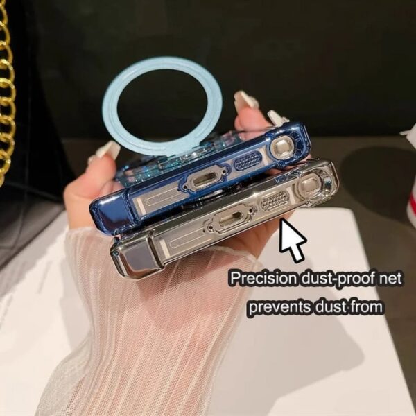 Clear Magnetic Phone Case with Four-Corner Protection for Samsung Galaxy S24 Series