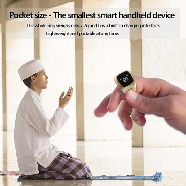Smart OLED Touch Screen Ring – Compatible with Android & iOS, 30-Day Standby Battery