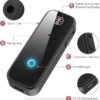 New Design 5.0 Bluetooth Car Receiver & Transmitter – Wireless 3.5mm AUX Adapter.