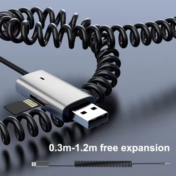 AUX Bluetooth Car Adapter, TF Card, and USB Wireless Receiver