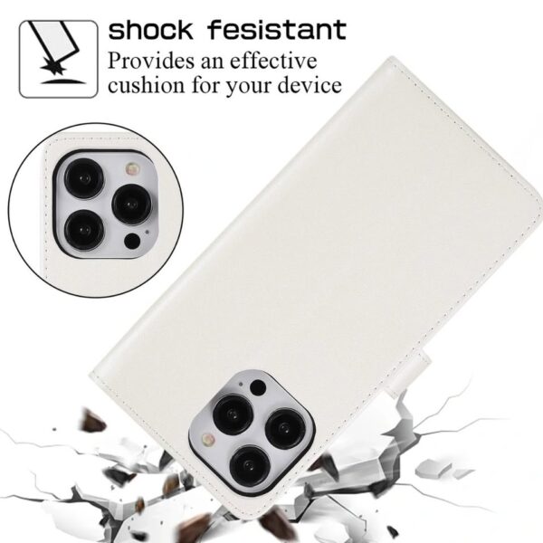 IPhone 16 Wallet Case: Leather Flip, Card Holder, Shockproof Lanyard