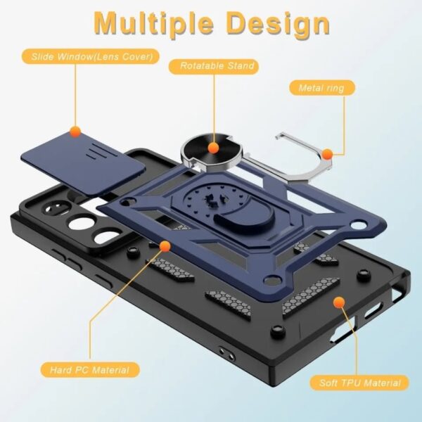 CamShield Case for Samsung S24 Ultra/Plus with Slide Camera Cover & Durable Protection