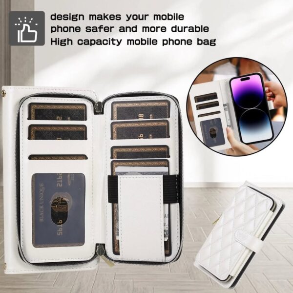IPhone 16 Wallet Case: Leather Flip, Card Holder, Shockproof Lanyard