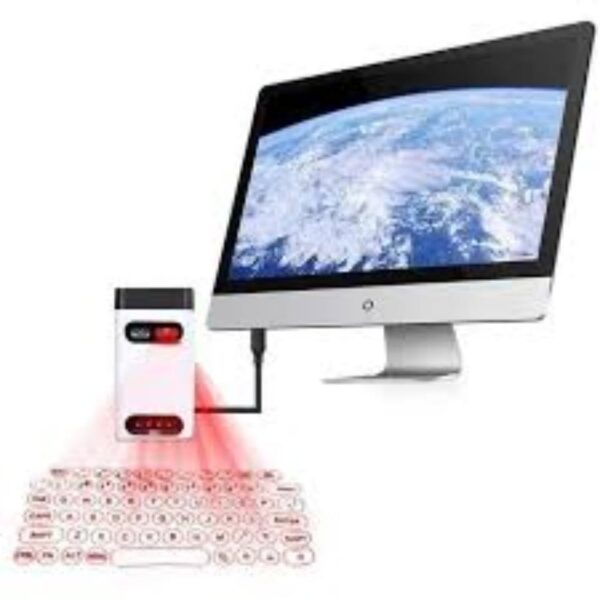 Universal Virtual Keyboard with Stand, Mouse, Power Bank, and Projection for Mobile & PC