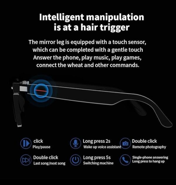Headset UV Protection Sunglasses with Speaker Mode