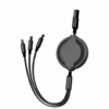 Universal Retractable 3 in 1 Type C Fast Charging USB Cable Data Cable Flexible Data Cable for Phone/Type C/Android