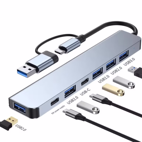 7 In1 Usb C Hub Splitter Usb Data Usb3.0 Hub Adapter Docking Station Type c 2.0 Type-c Data Hub for Computer Laptop