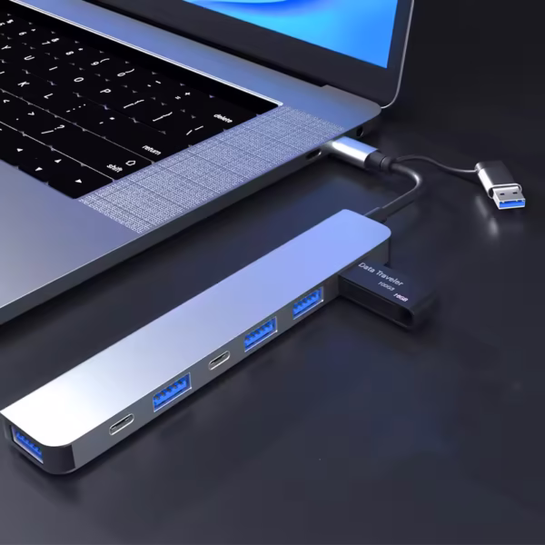 7 In1 Usb C Hub Splitter Usb Data Usb3.0 Hub Adapter Docking Station Type c 2.0 Type-c Data Hub for Computer Laptop
